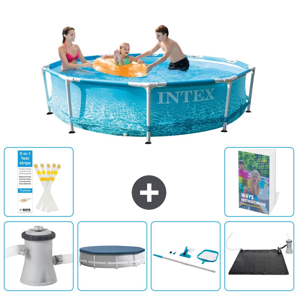 INTEX Basen ze stelażem Okrągły - 305x76 cm - 7-częściowy S241