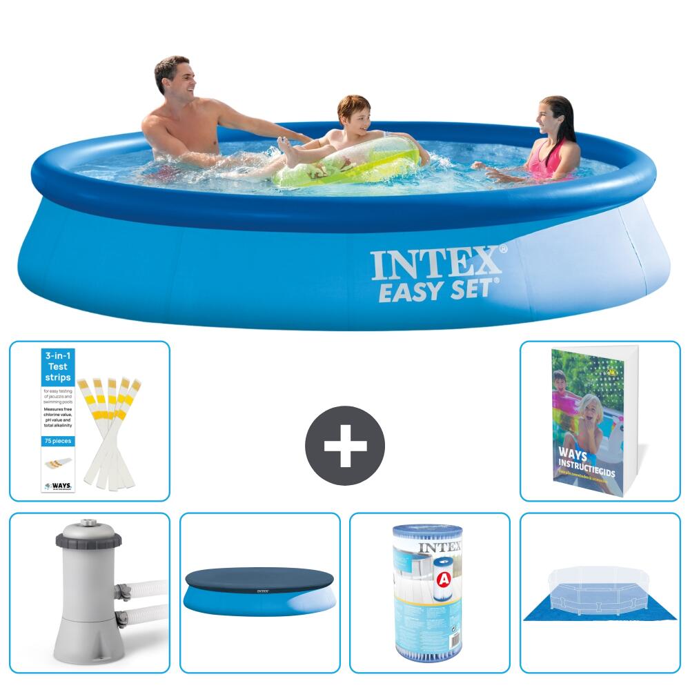 INTEX Basen Easy Set Okrągły - 366x76 cm - 7-częściowy S341