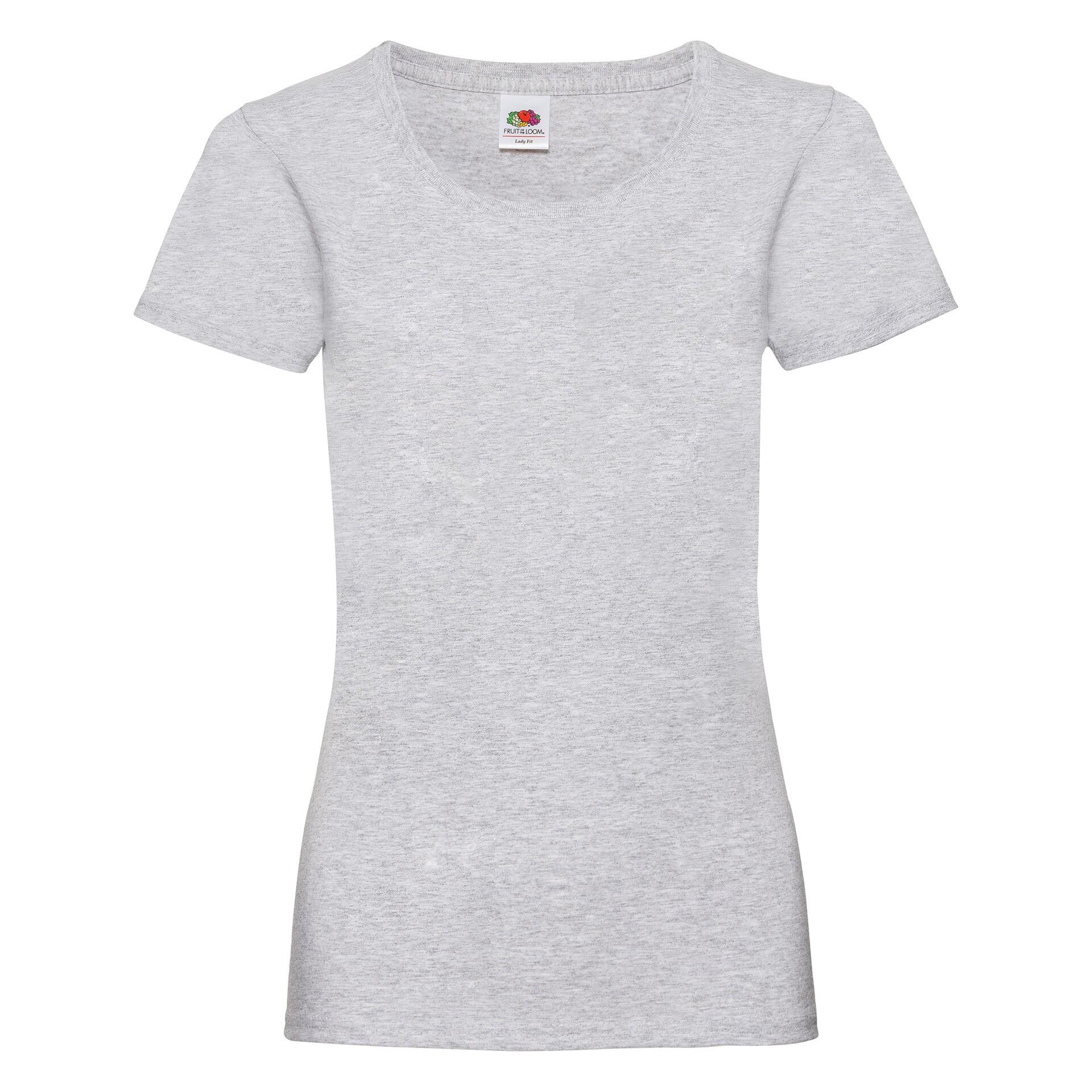 T-shirt Fruit Of The Loom Valueweight Damski Gris