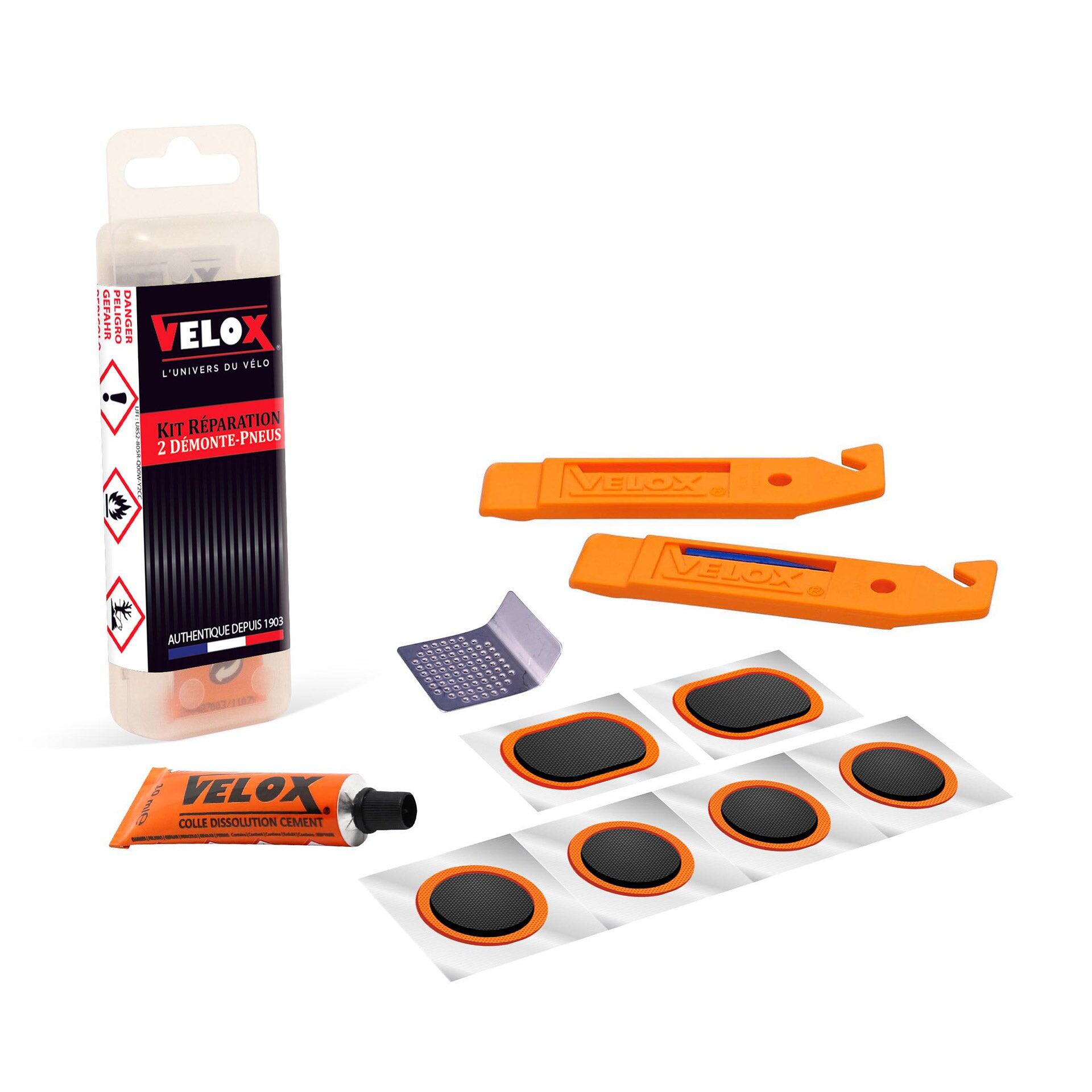 Velox mini zestaw naprawczy do opon 6 łatek 2 łyżki