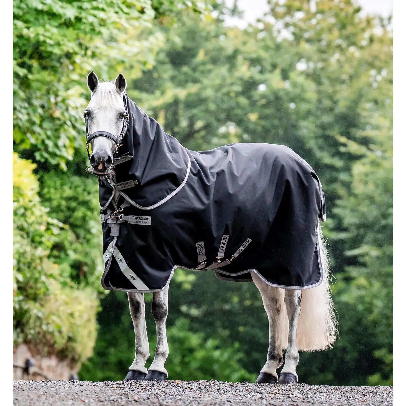 Derka zewnętrzna dla koni z osłoną szyi Horseware Amigo 1200D Plus 400g