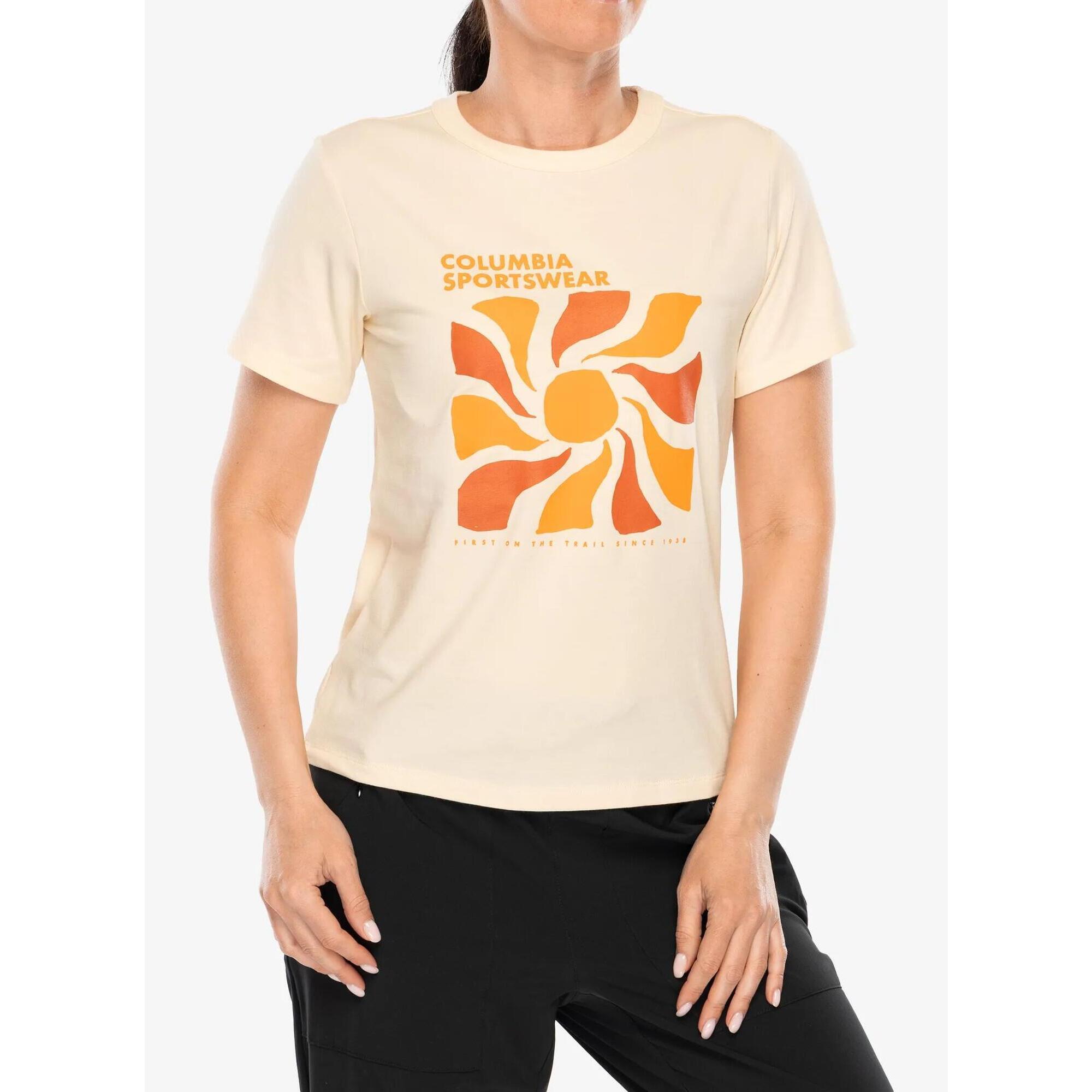 Koszulka z nadrukiem damska Columbia Sun Trek Graphic S/S III