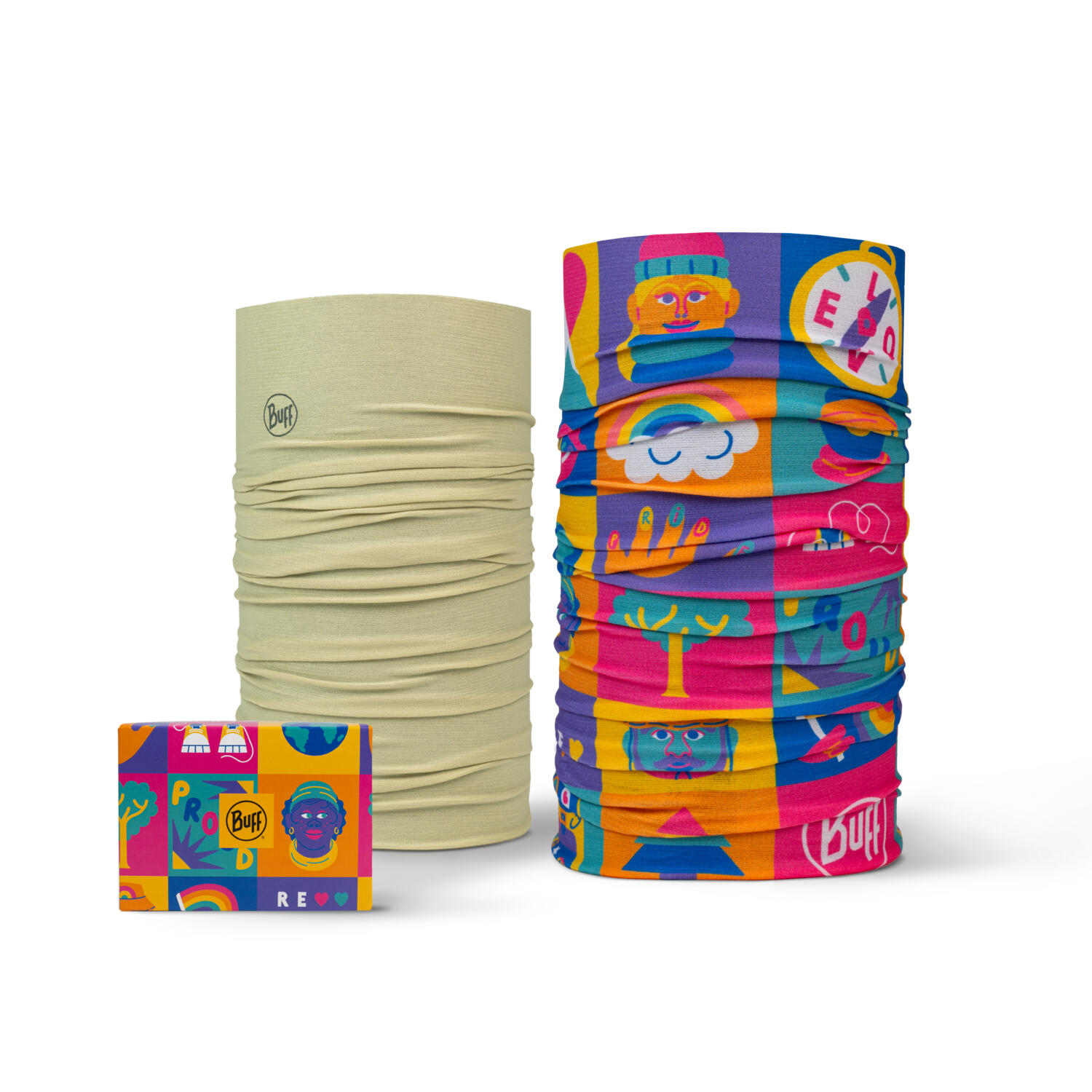 Chusty wielofunkcyjne BUFF Coolnet UV Twin Pack Pride