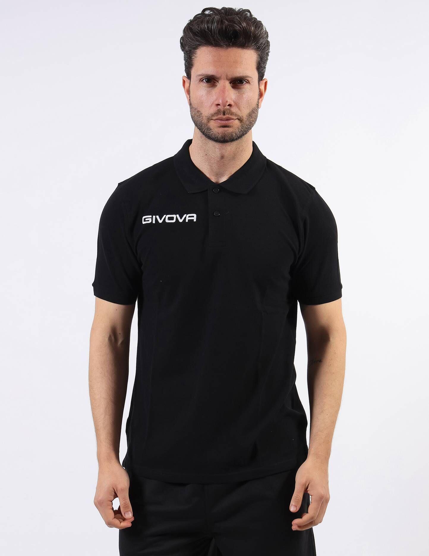 Koszulka polo Givova Polo Cotone Piquet Summer Black 2XL