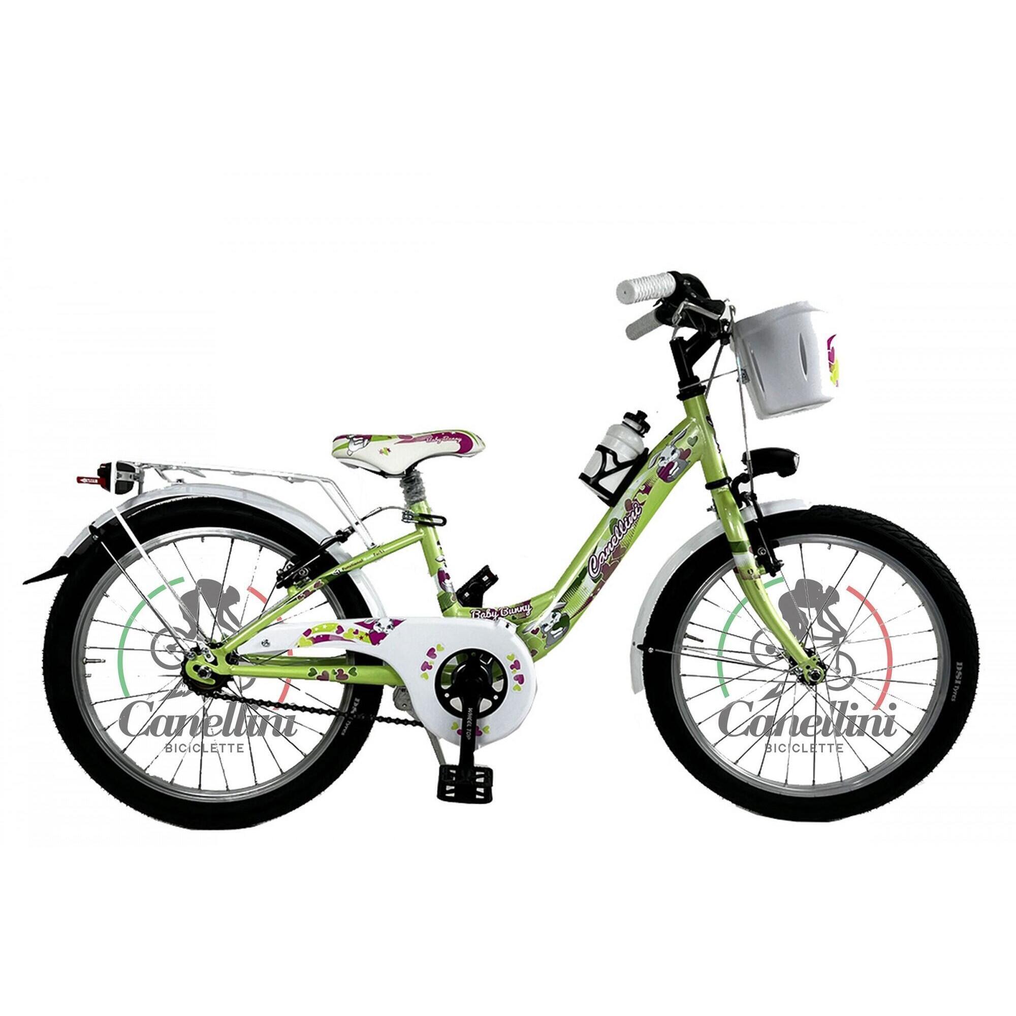 Rower Dziecięcy Canellini VENERE 20 BABY BUNNY - Jasnozielony
