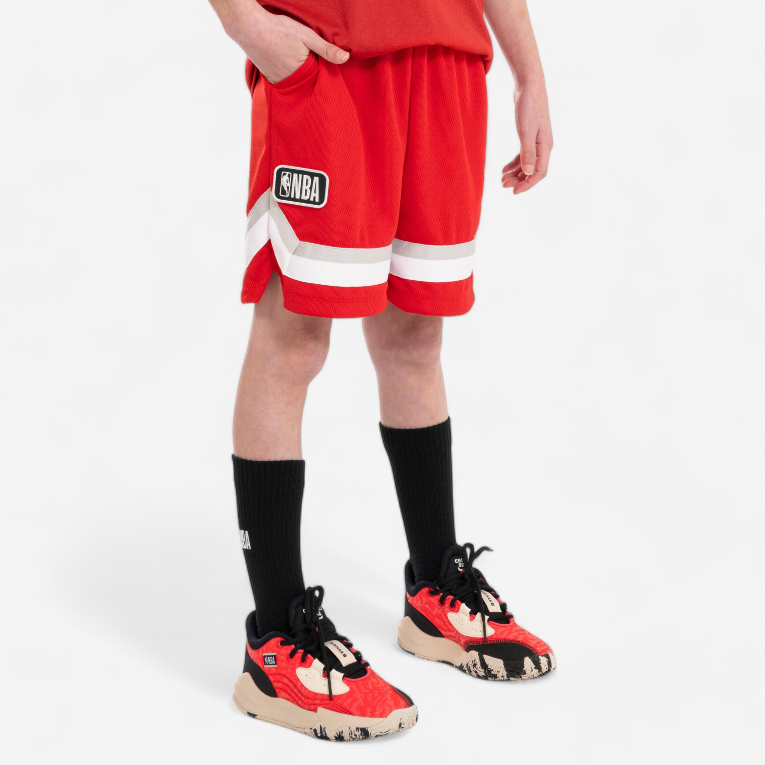 Spodenki do koszykówki dla dzieci NBA SH900 Chicago Bulls