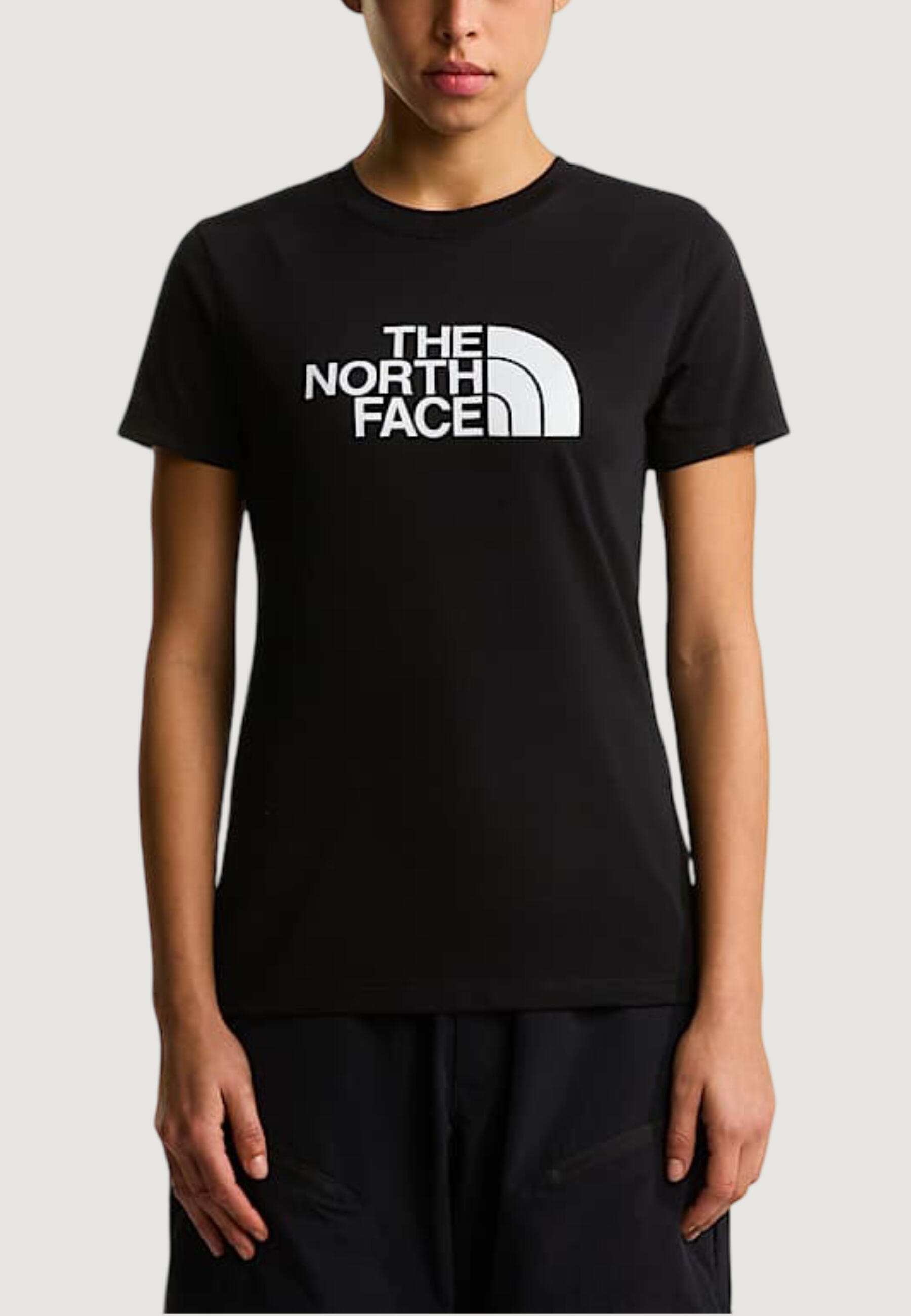 Koszulka crop top Kobieta THE NORTH FACE W EVOLUTION HALF DOME SLIM SHORT SLEEVE