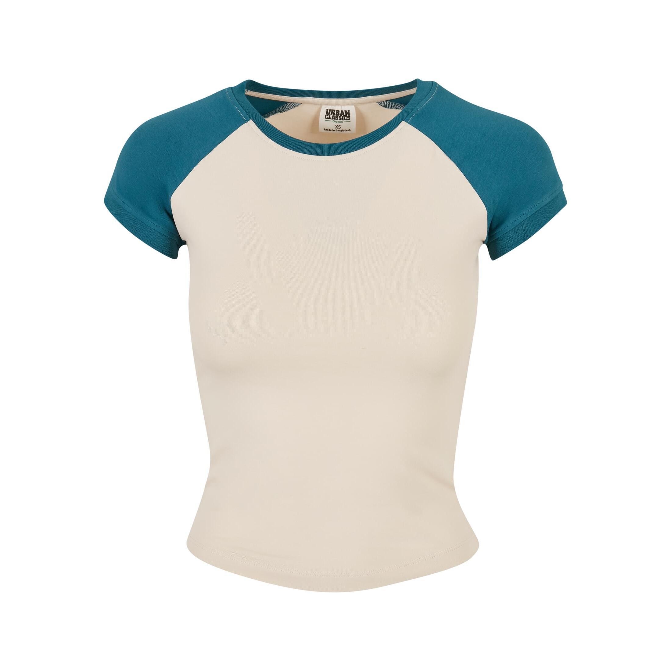Damska koszulka retro baseballowa Urban Classics Organic Stretch