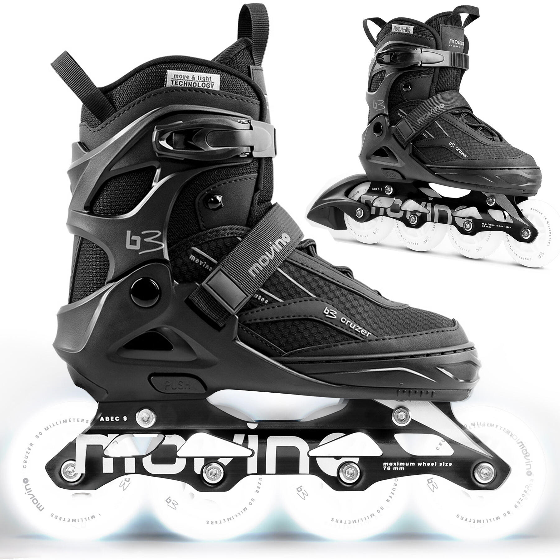Rolki regulowane fitness dla dzieci Movino Cruzer B3 9728