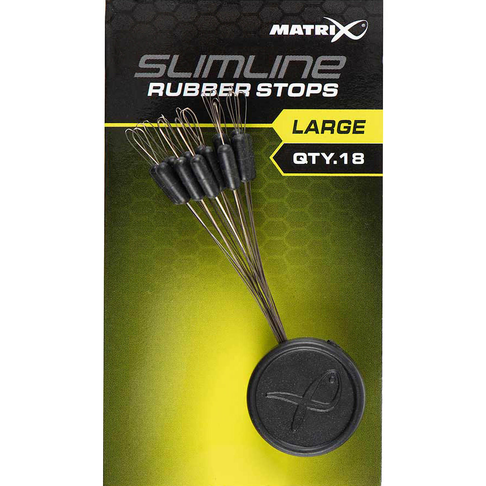 Stopery Method Feeder Matrix Slim Line Rubber Stops L - 18 Szt