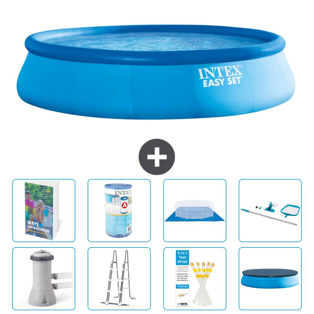 INTEX Basen Easy Set Okrągły - 457x107 cm - 9-częściowy S542