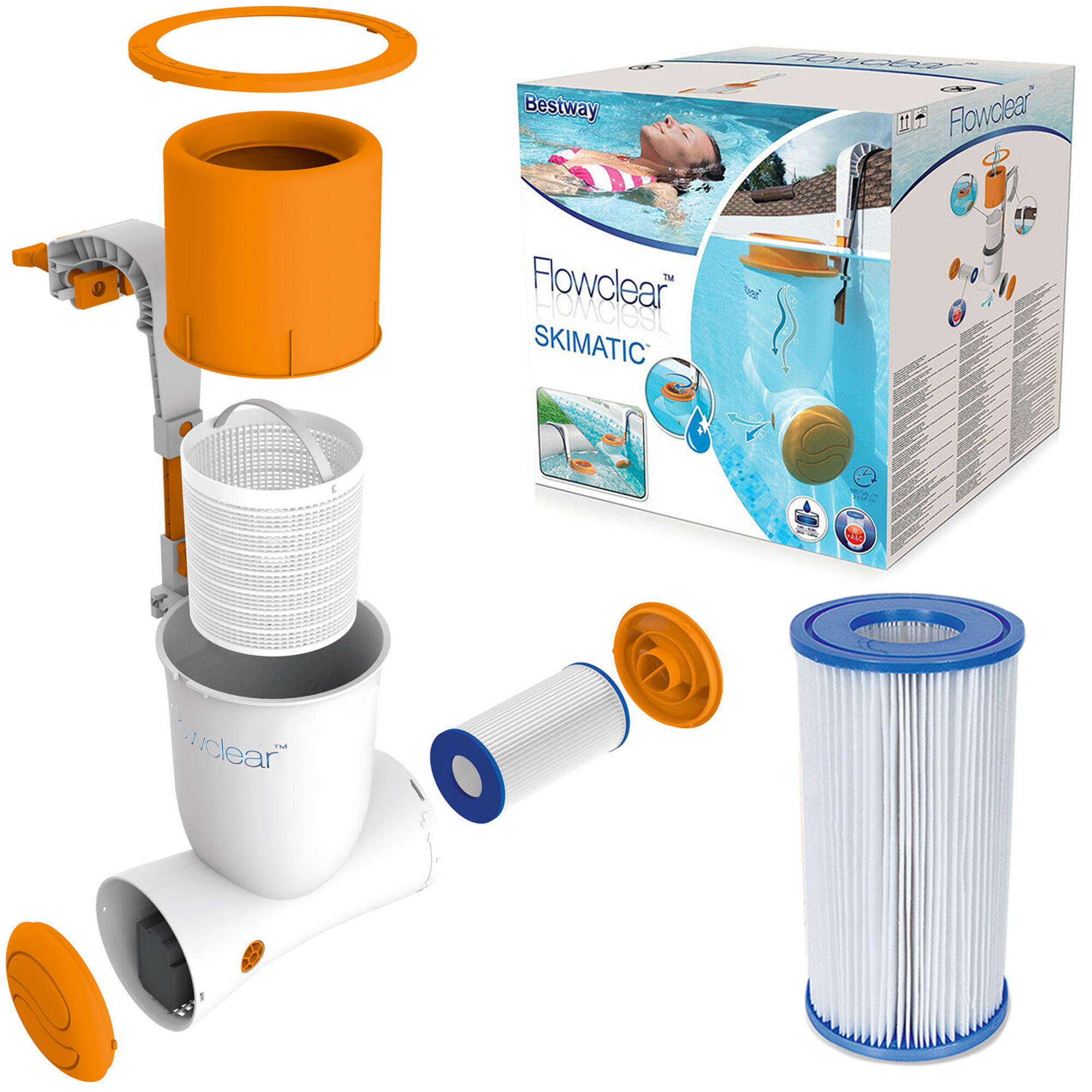 Pompa filtrująca ze skimmerem Bestway Skimatic