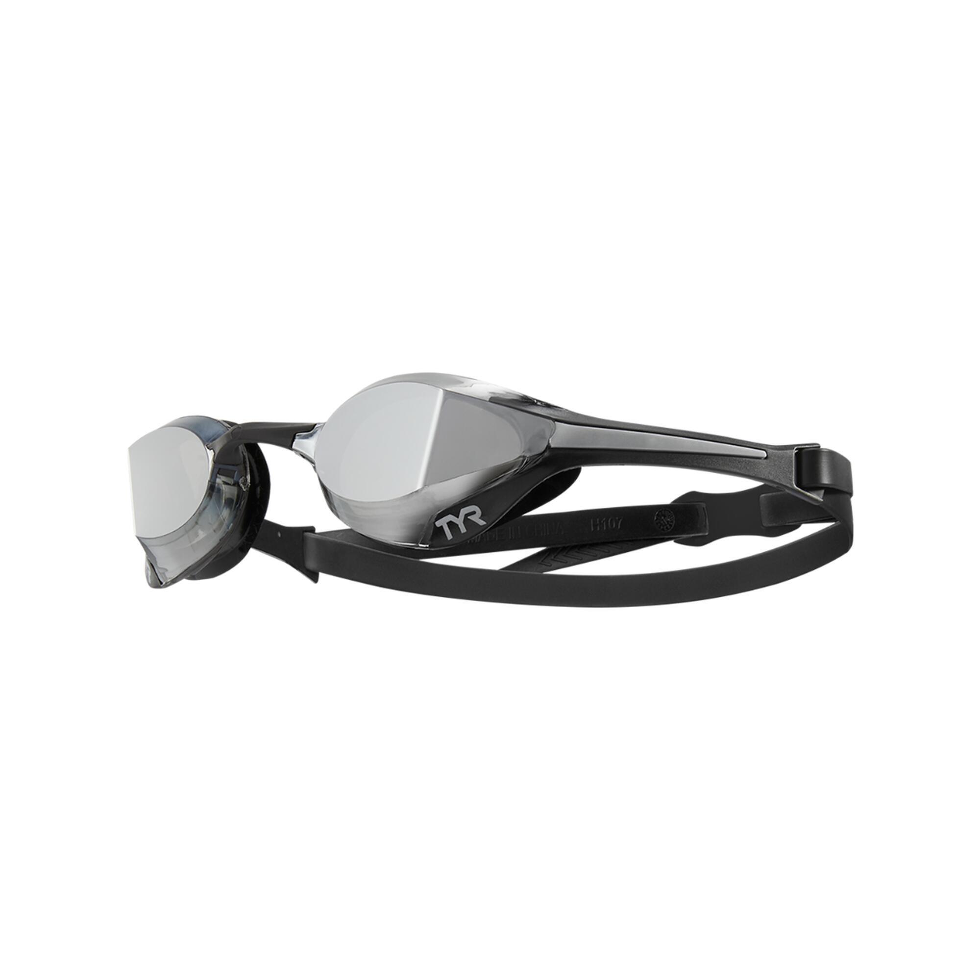 TYR Adult Tracer-X Elite Mirrored Racing Goggles – Performance & Confort