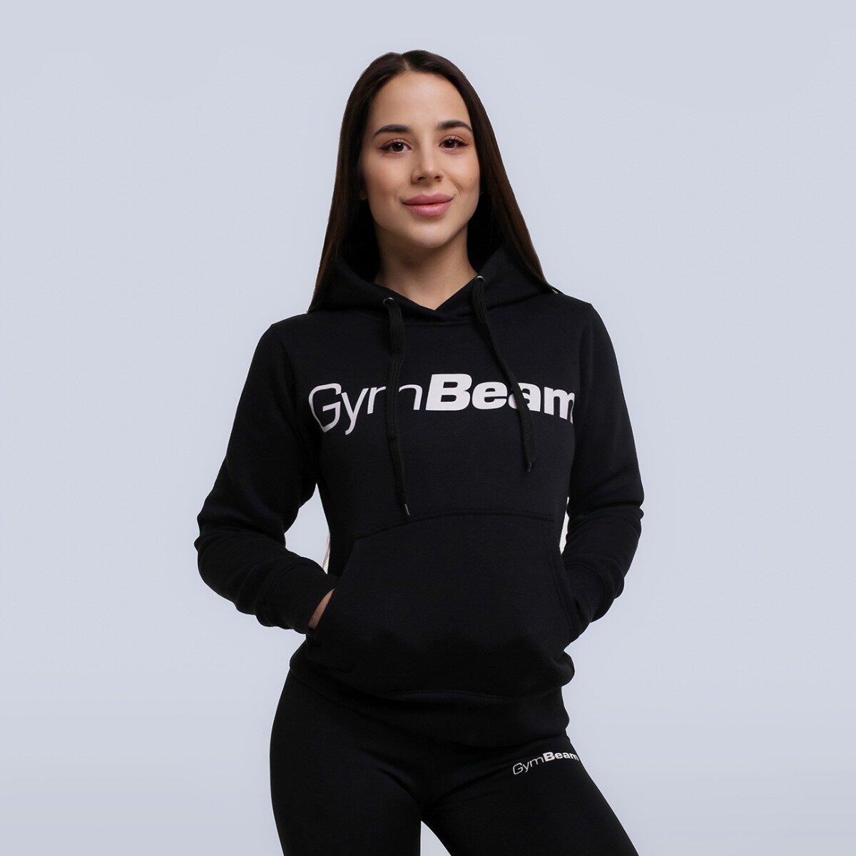 Bluza damska fitness z kapturem czarna Athlete