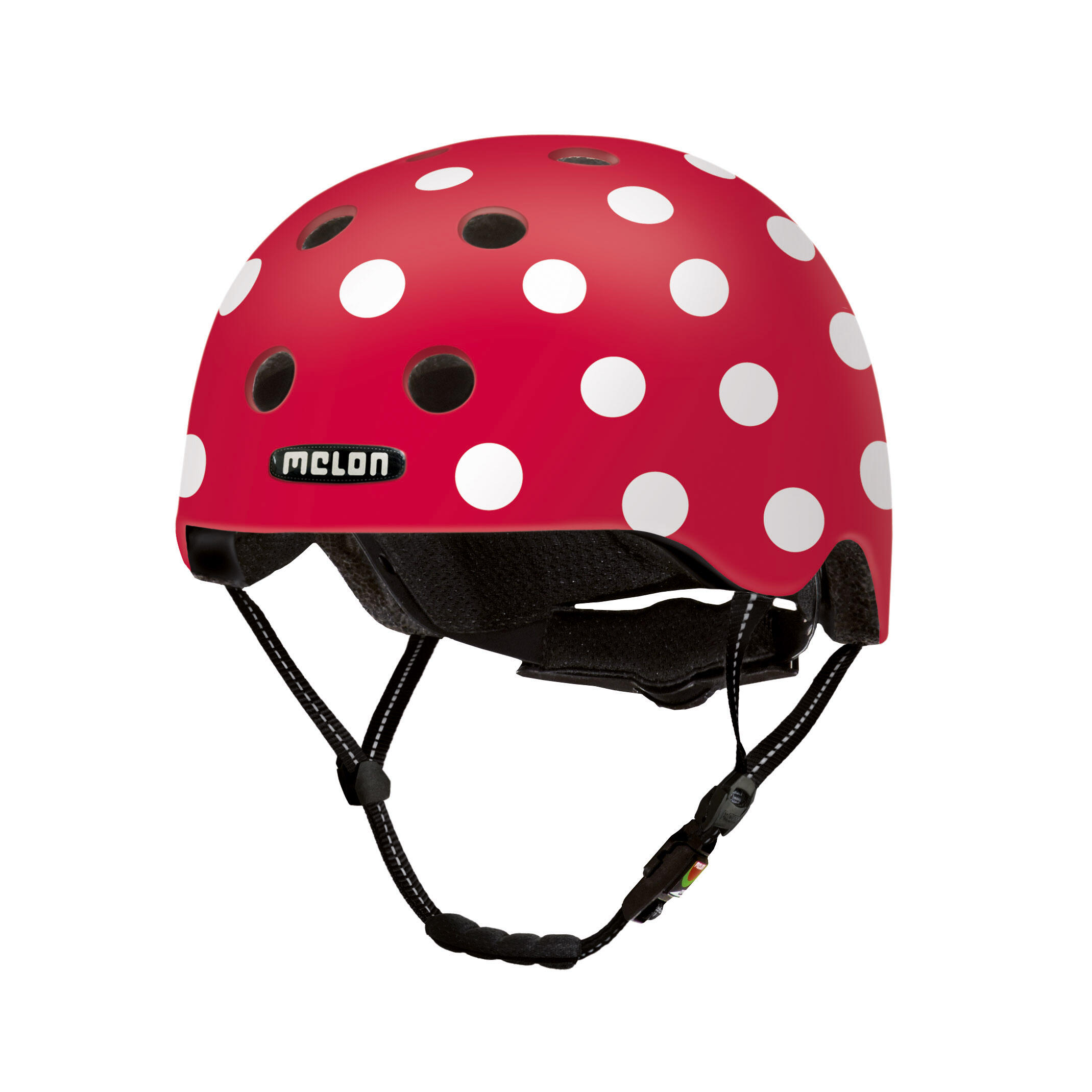 Kask rowerowy miejski „All Stars”  Dotty White