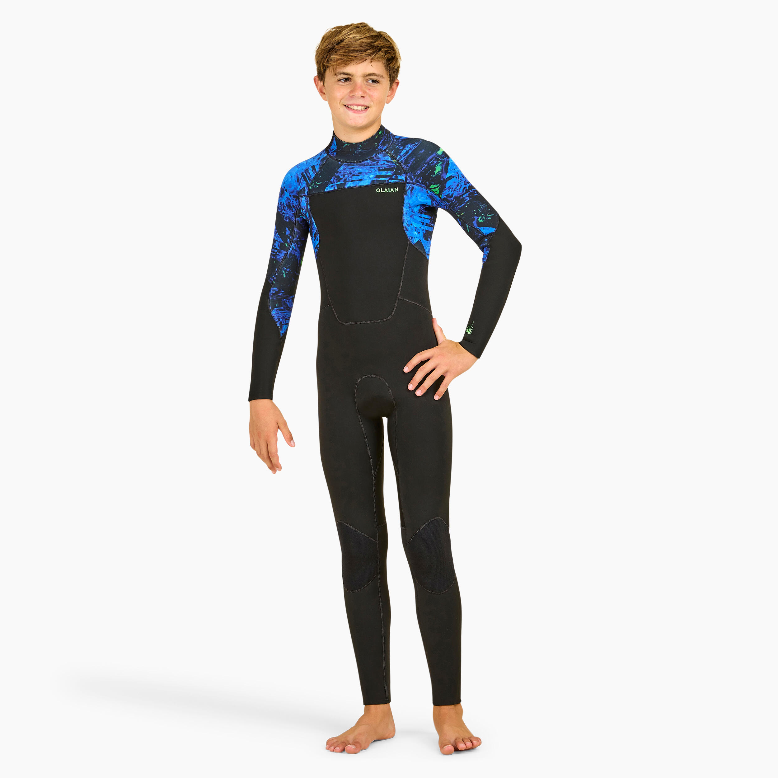 Pianka surfingowa dla dzieci Decathlon overall 500 Vortex z neoprenu 4/3 mm