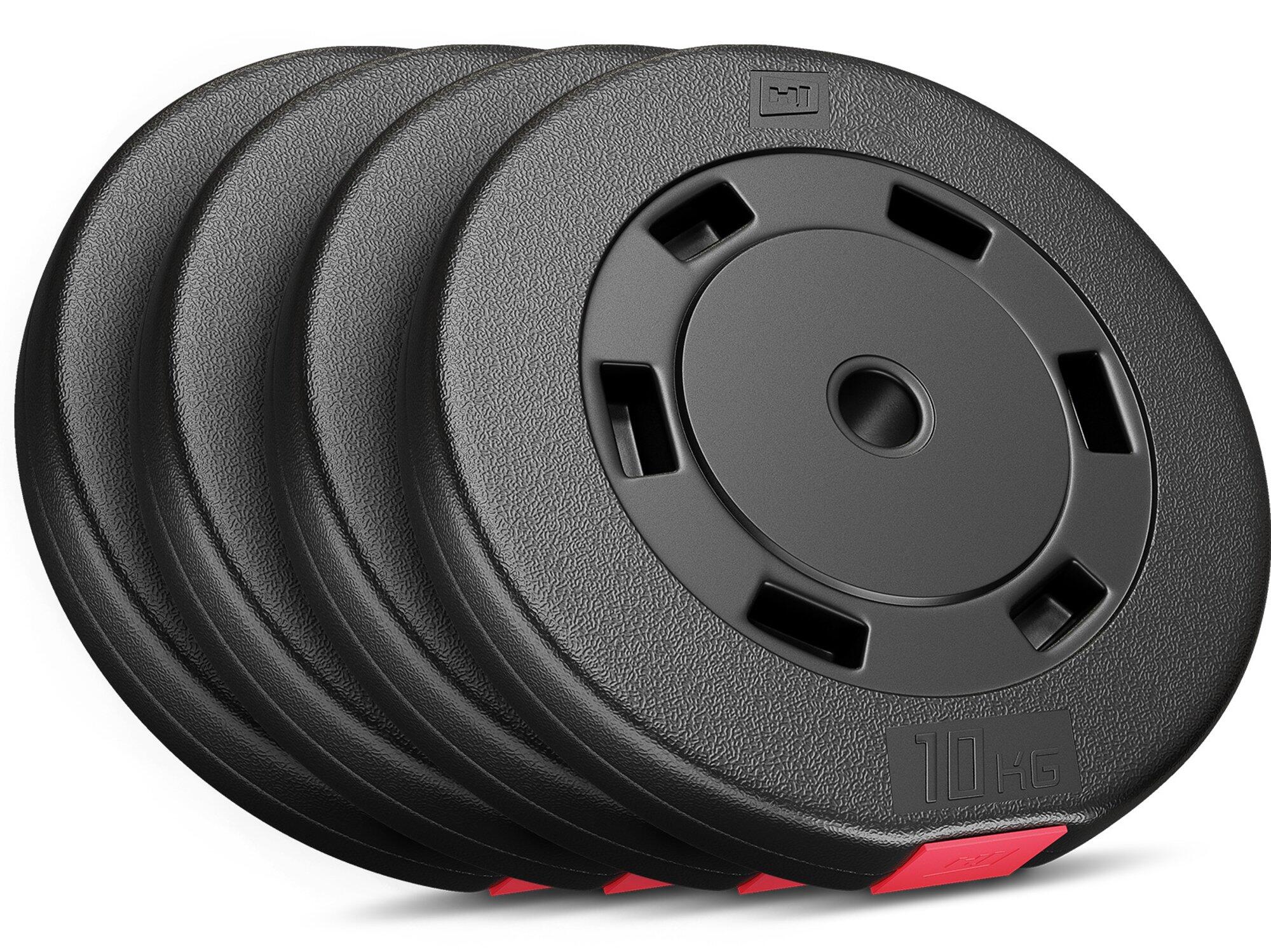 Zestaw obciążeń kompozytowych do sztangi Hop-Sport HS-C40DD 40kg (4x10)