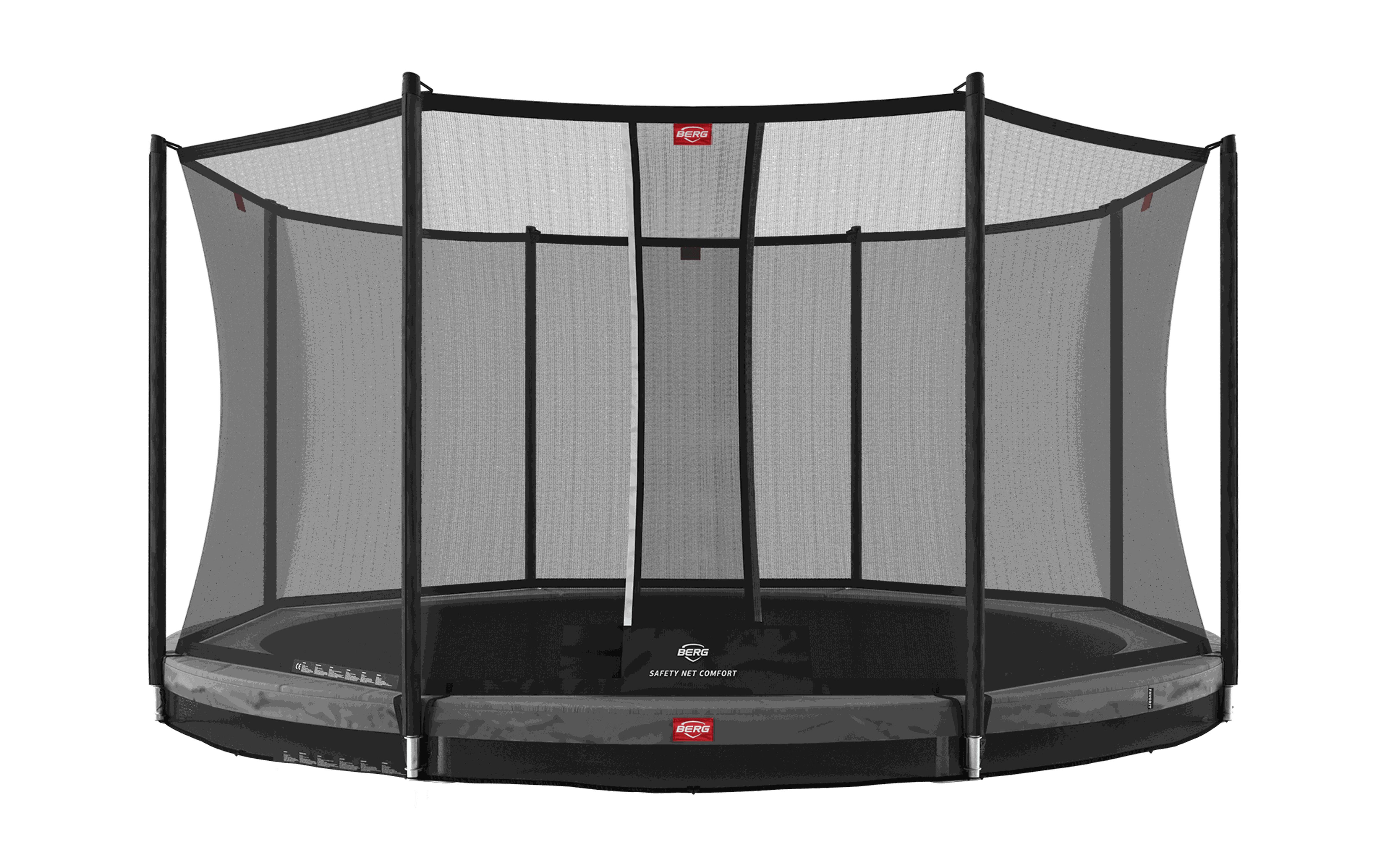 Trampolina Favorit InGround 330 + Siatka Bezp. Comfort Szary