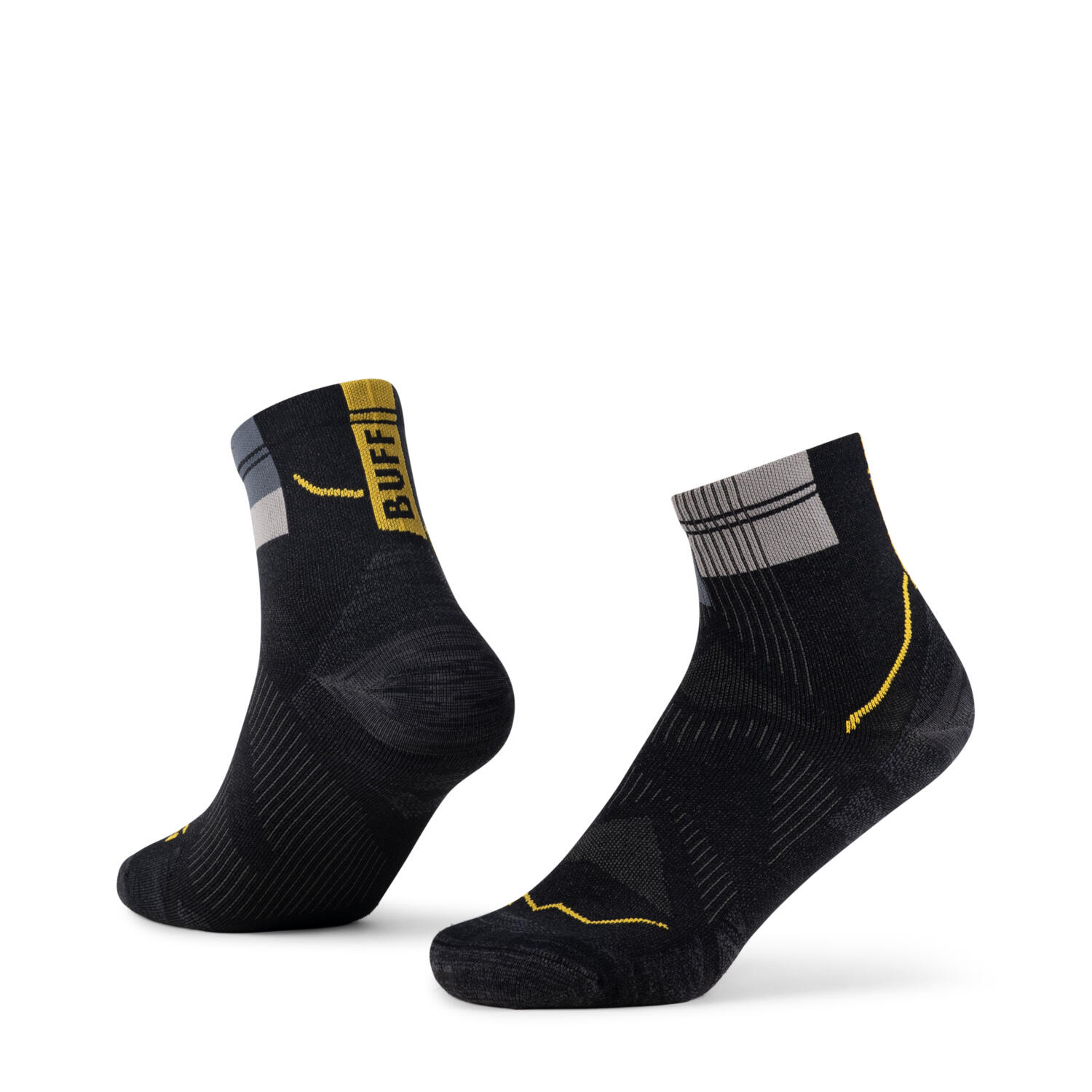 Skarpety biegowe Buff Coolnet Quarter Sock CQ - graphite 42-44