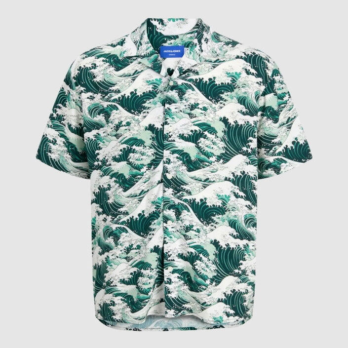 Koszula Jack & Jones Tokyo Resort SS niebieska