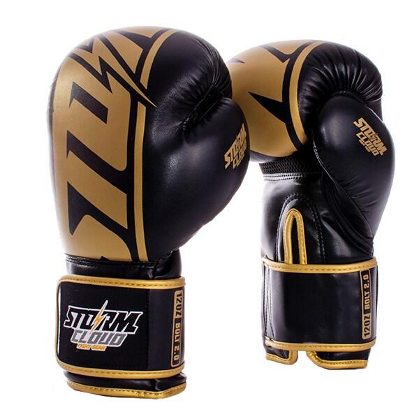 Rękawice bokserskie StormCloud Bolt 2 Czarne/Złote 8oz