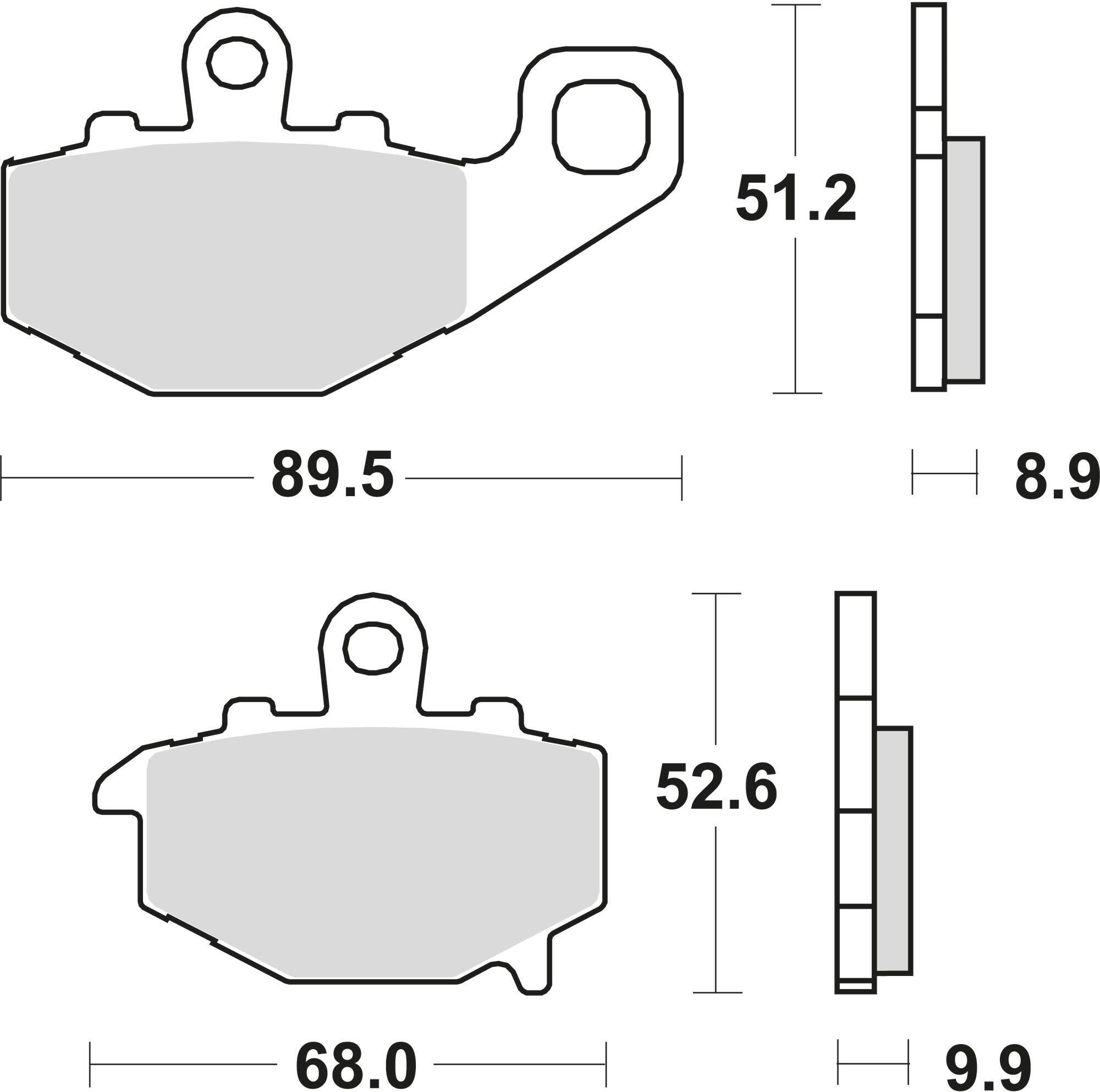 Klocki hamulcowe Trw MCB 662 SH z metalem sinterowanym