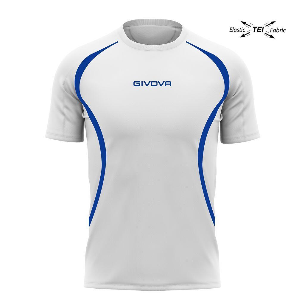 Koszulka do biegania unisex Givova Running White-Royal White