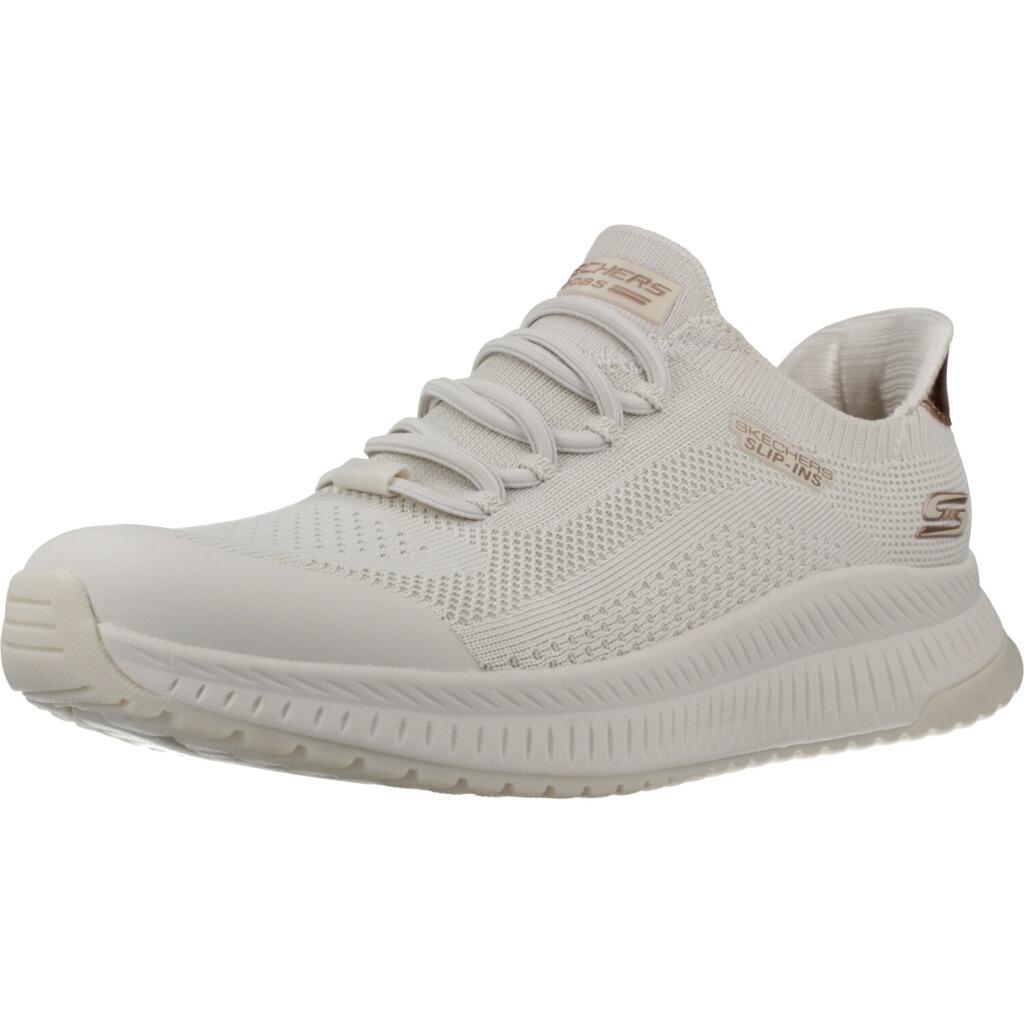 Buty SKECHERS SLIP-INS BOBS SQUAD 4 DIRE STEP Biały