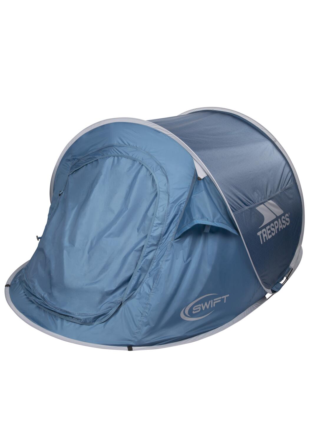 Trespass Swift 2 — dwuosobowy namiot pop-up z turkusowym wzorem