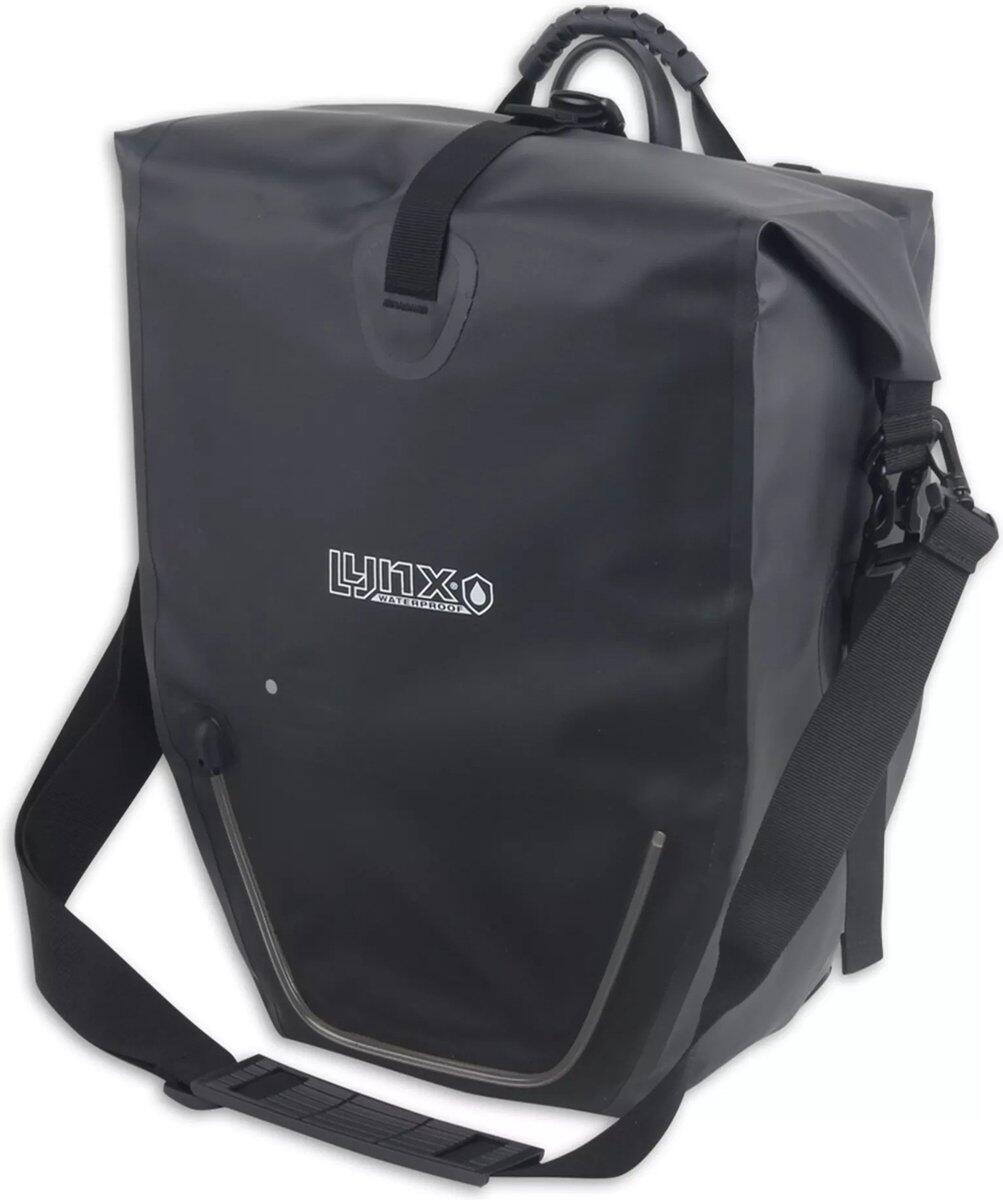 Torba rowerowa Enkel LED Lynx Rocky XL – 25 litrów – czarna