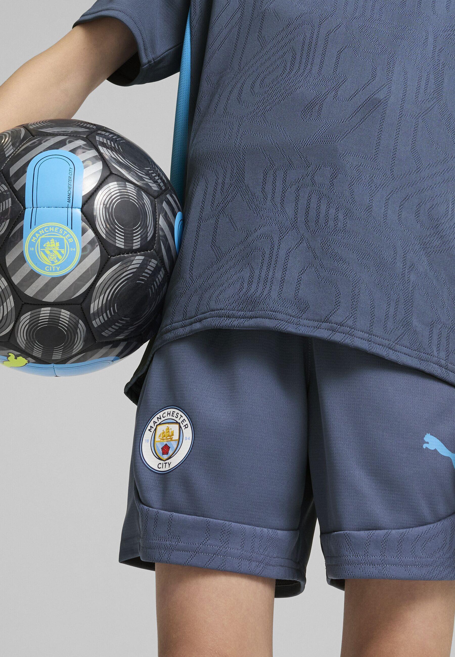 Młodzieżowe szorty treningowe Manchester City PUMA Inky Blue Magic