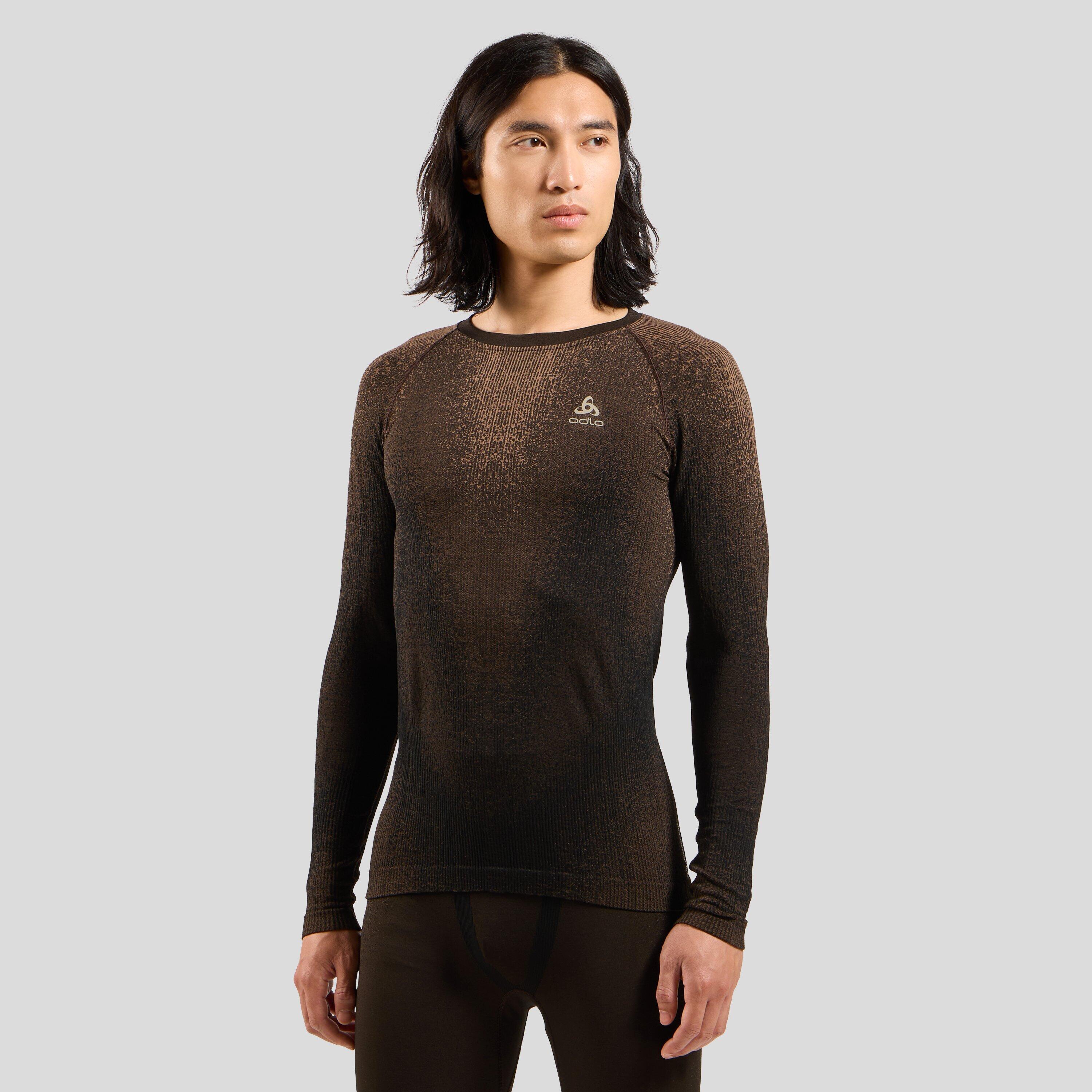 Bluza termoaktywna męska Odlo Performance Warm Blackcomb BL Top Crew Neck LS