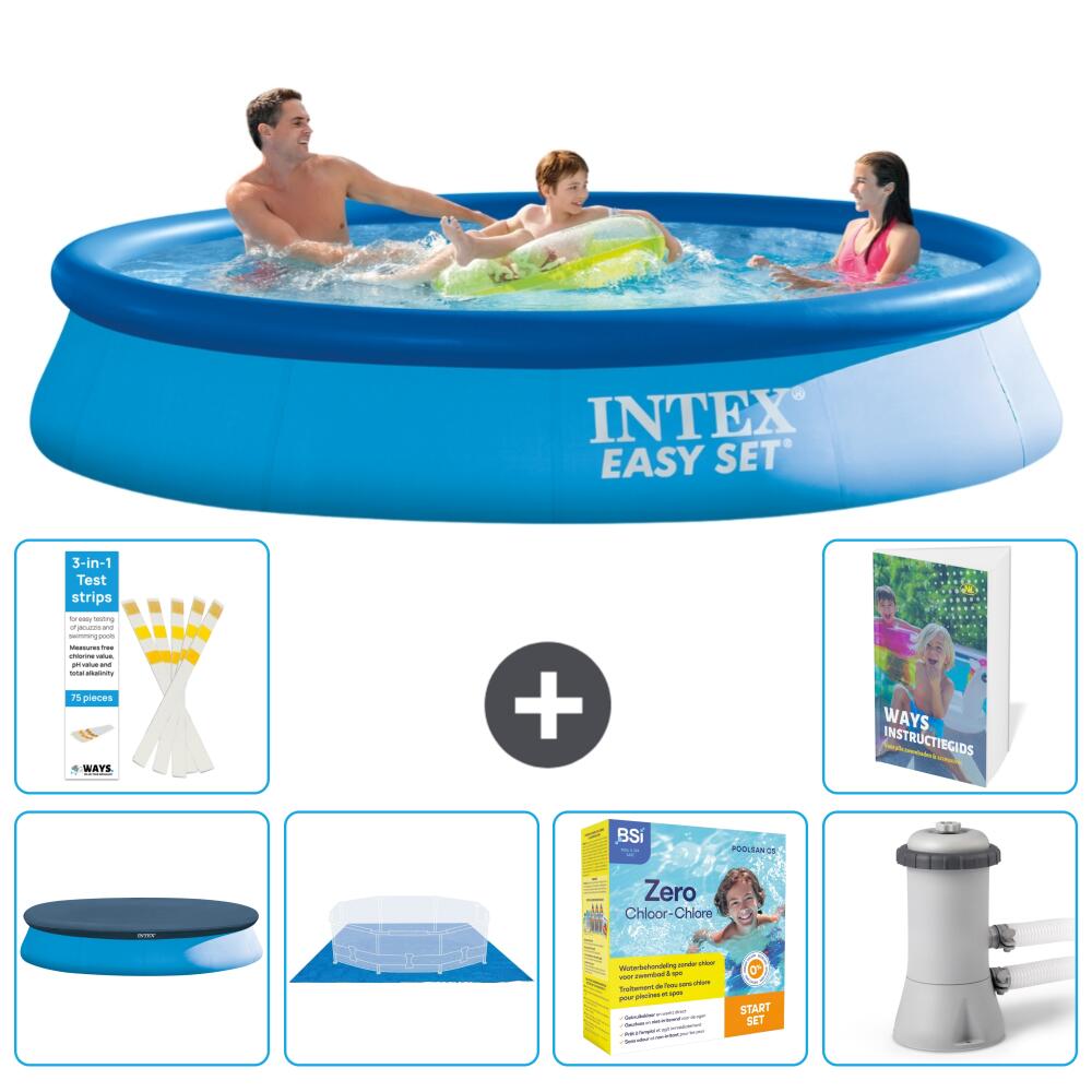 INTEX Basen Easy Set Okrągły - 366x76 cm - 7-częściowy S24