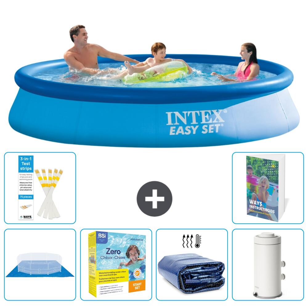 INTEX Basen Easy Set Okrągły - 366x76 cm - 7-częściowy S71