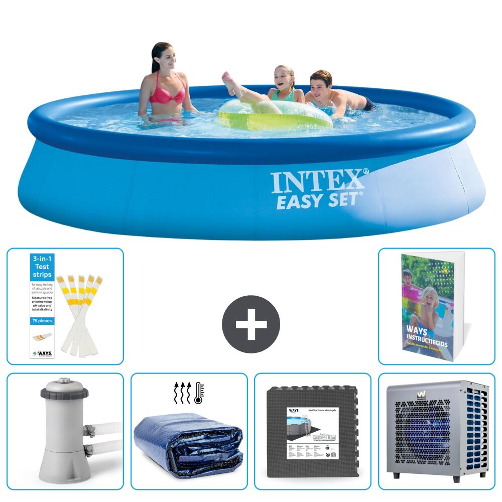 INTEX Basen Easy Set Okrągły - 396x84 cm - 7-częściowy S190