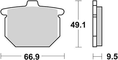 Klocki hamulcowe Trw MCB 54 - Organic Standard