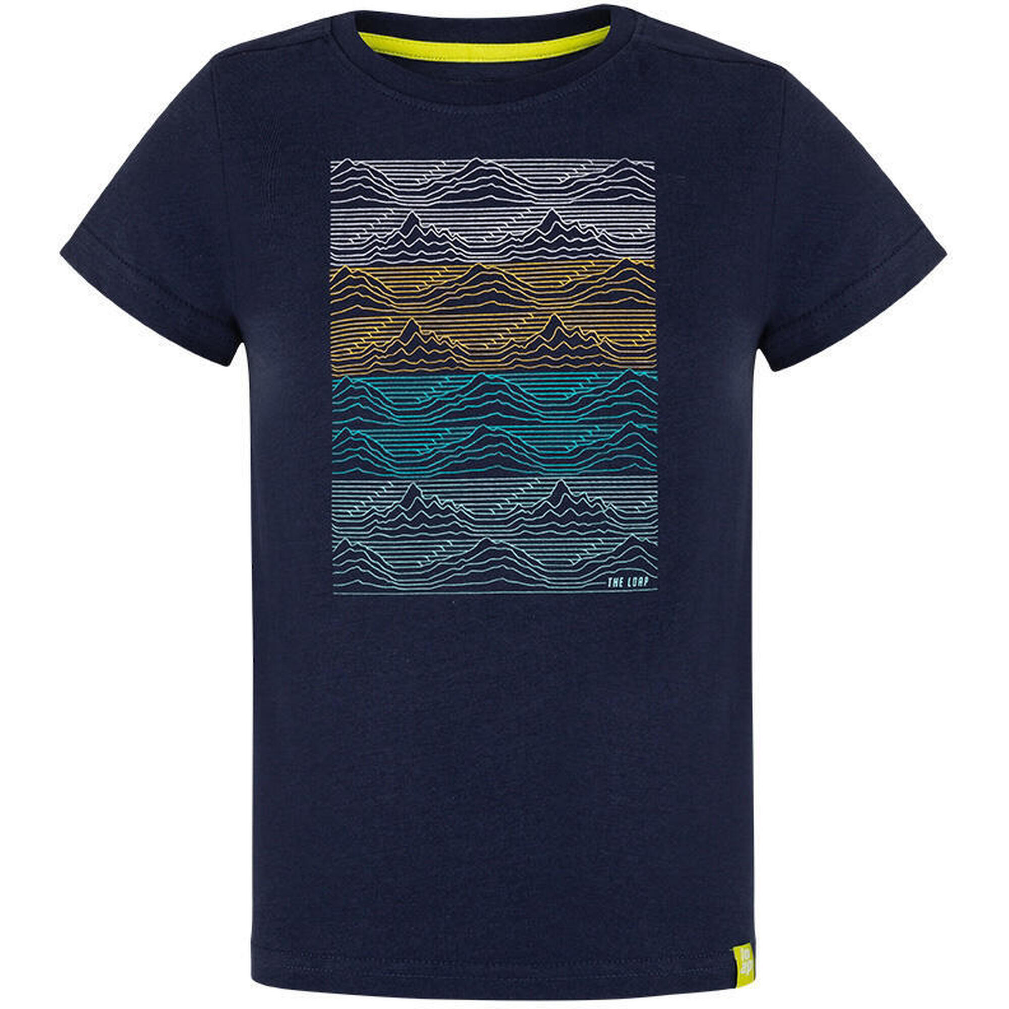 T-shirt dziecięcy LOAP Baris 116 – 100% bawełna  motyw gór