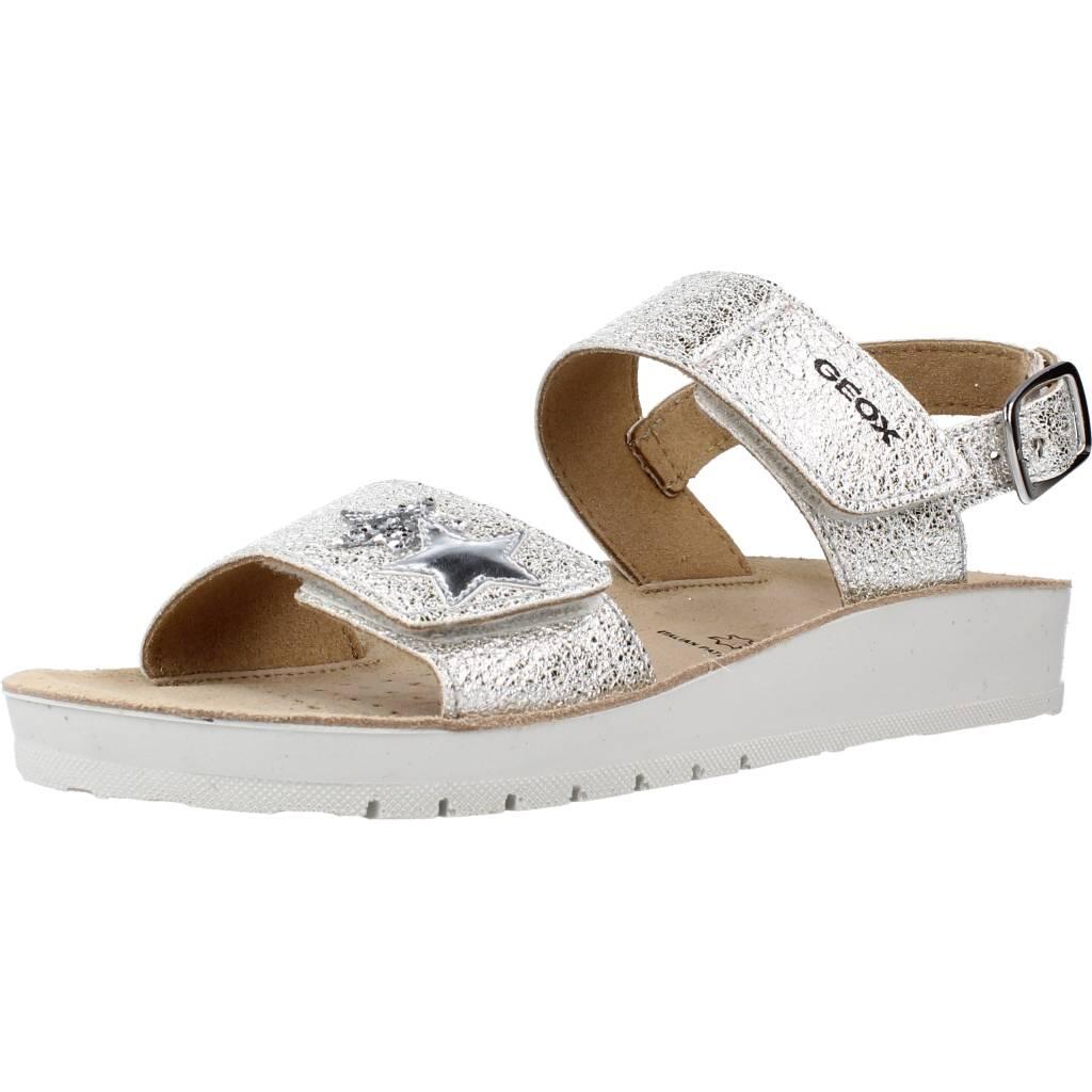 Sandały GEOX J SANDAL COSTAREI GI Srebrny