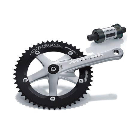 Miche Pista Advanced korba 167,5 mm 49T 1/8 aluminium czarno-srebrna
