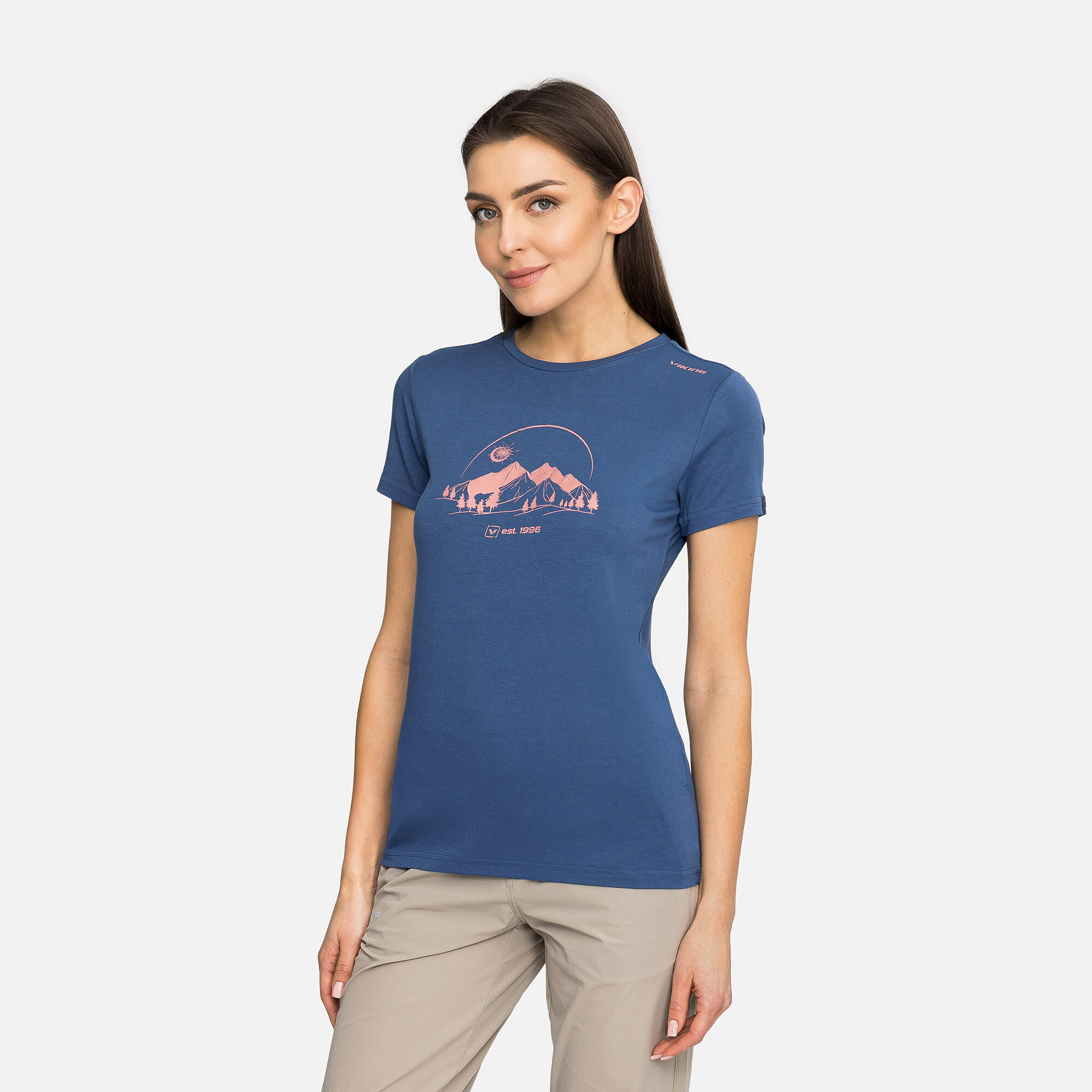 T-shirt damski VIKING Lenta Bamboo Light Lady