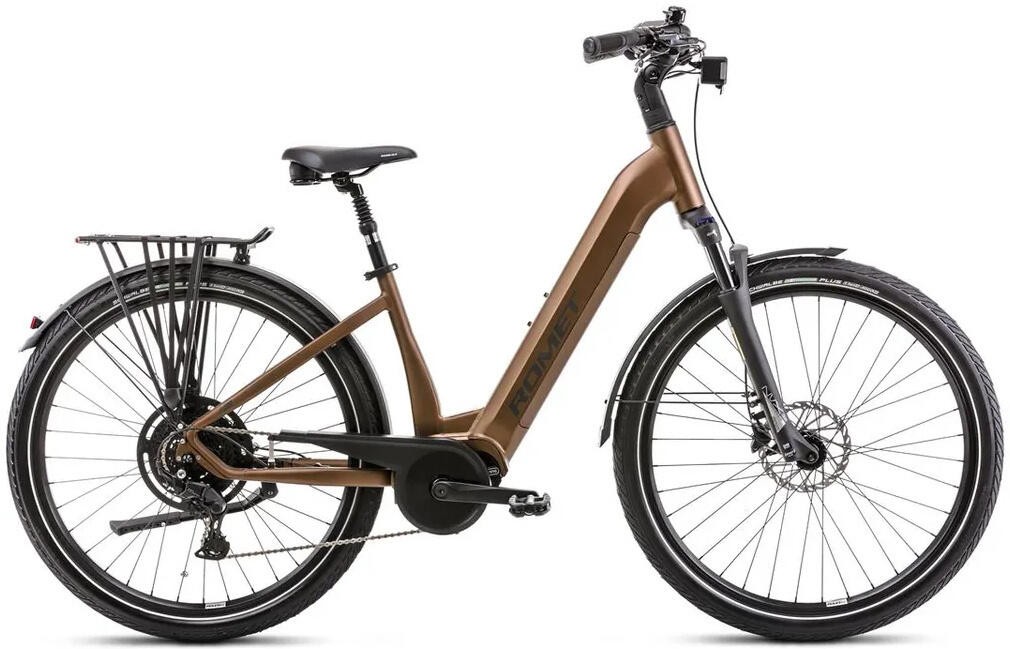 Rower elektryczny Romet e-Modeco URB 2.0 28 L(19) brązowo-czarny + bateria 15Ah