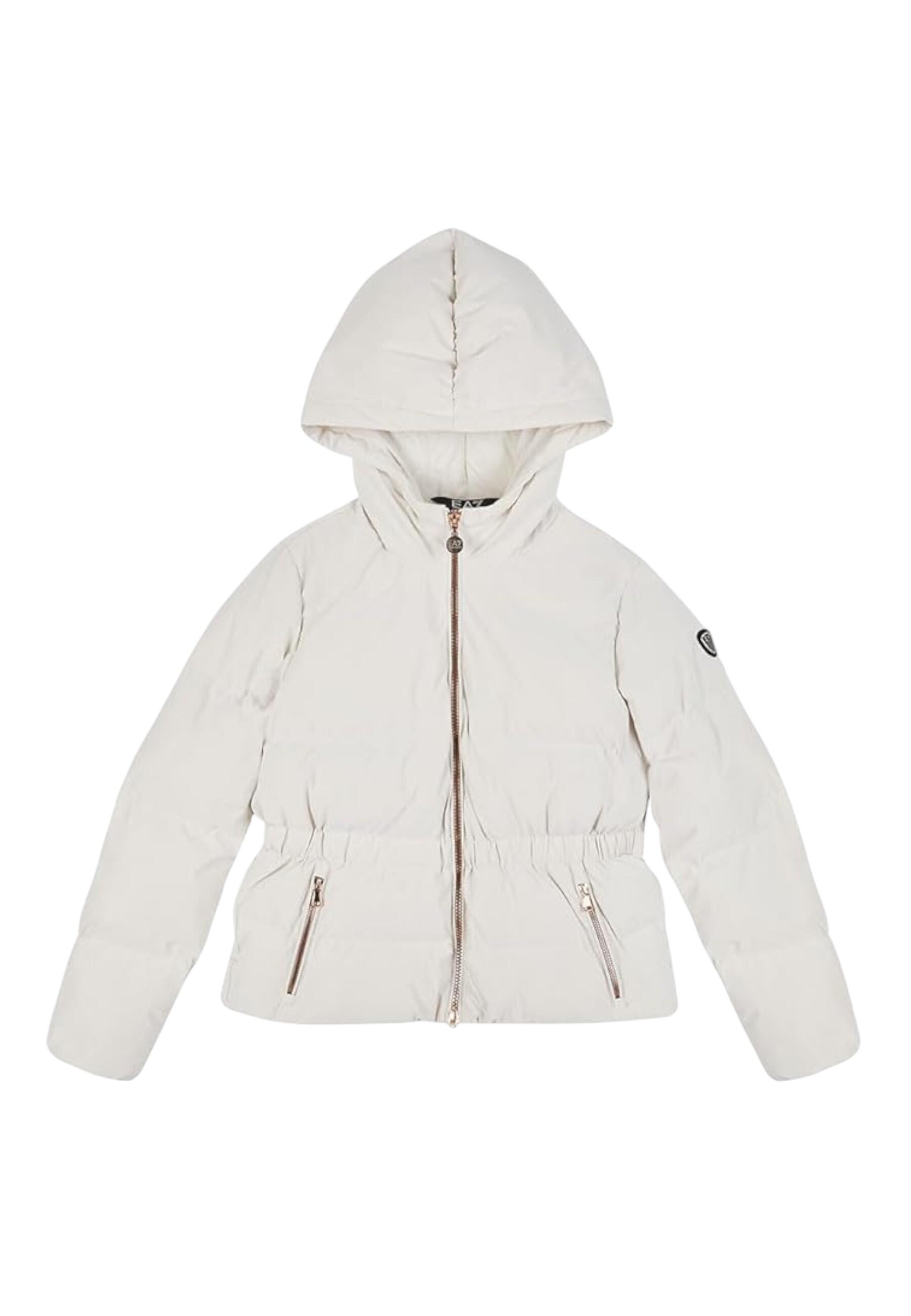 Kurtka pikowana dziewczęce Emporio Armani biały