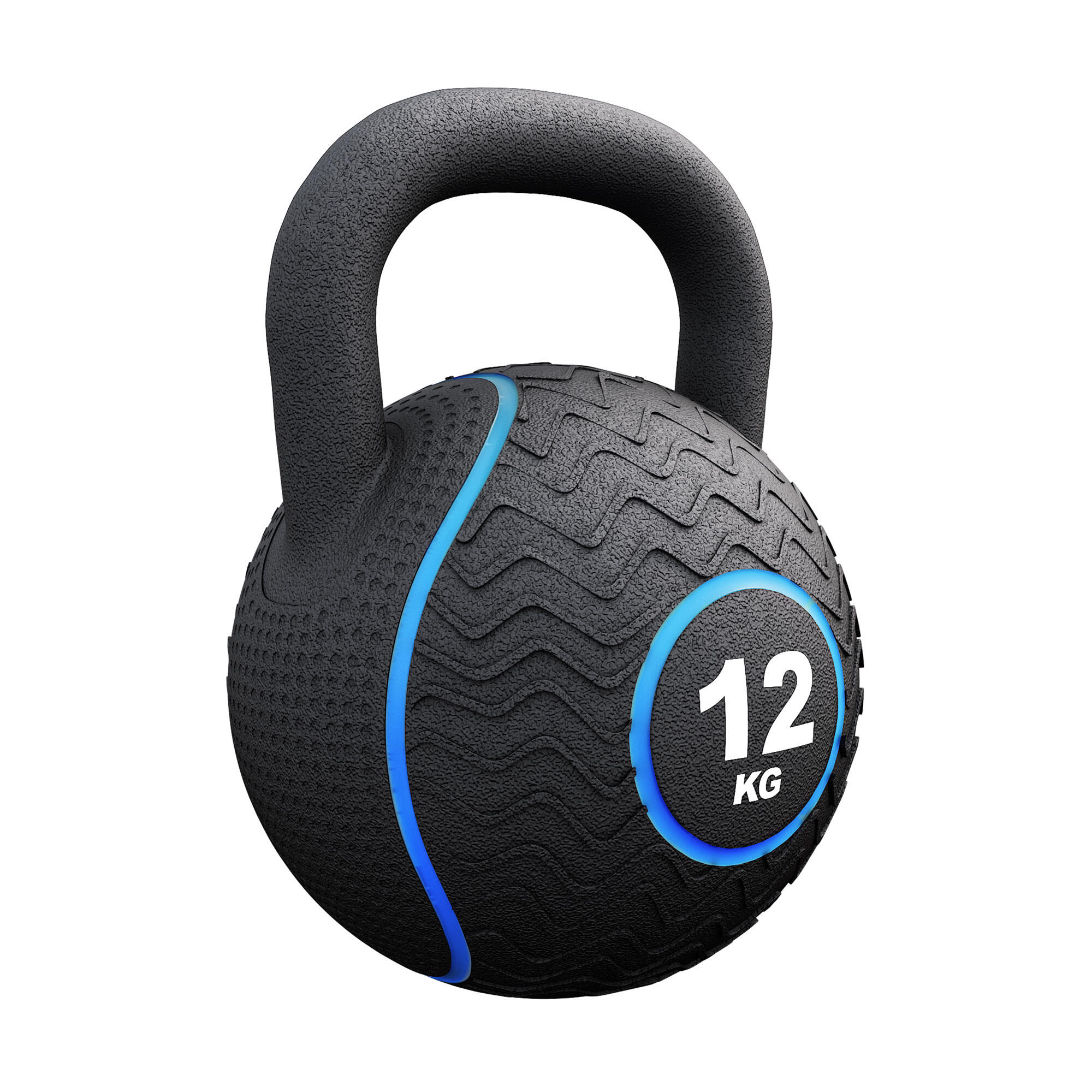 Kettlebell 12 kg gumowany żeliwo Gorilla Sports