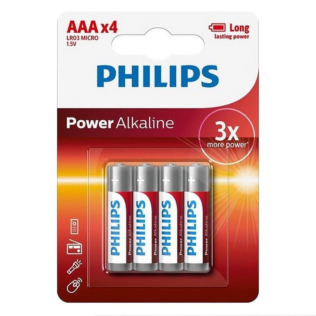 Baterie alkaliczne Philips AAA 4 sztuki