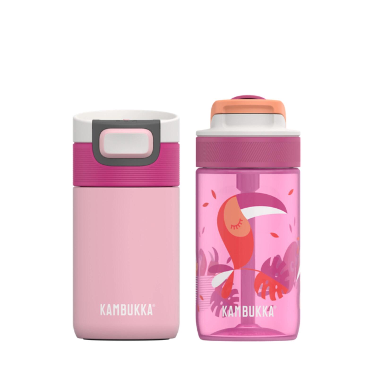 Kambukka kubek termiczny + butelka na wodę Zestaw różowy Funky Pink