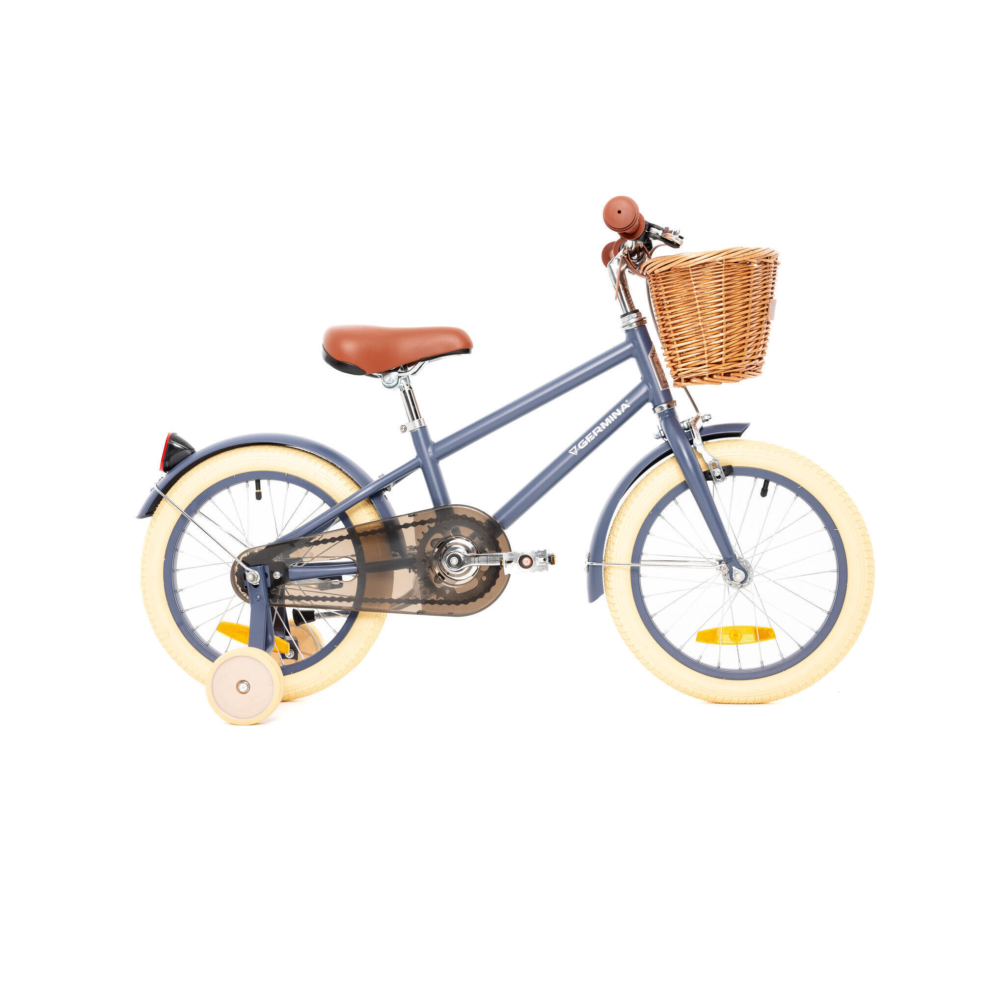 Rower dziecięcy 16 VINTAGE GERMINA kółka boczne  koszyk