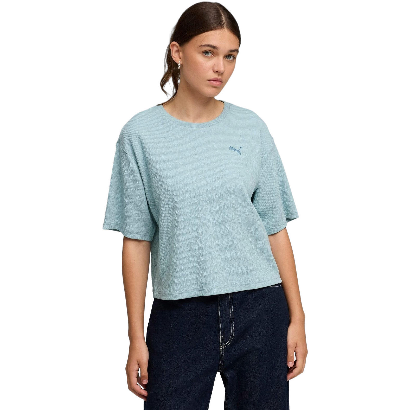 damskie T shirt Puma Ess Elevated Relaxed Tee