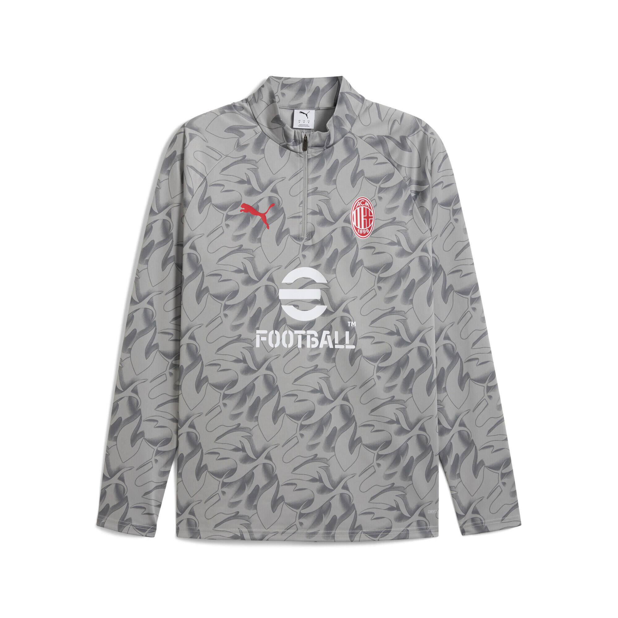 Męska bluza przedmeczowa z zamkiem 1/4 AC Milan PUMA
