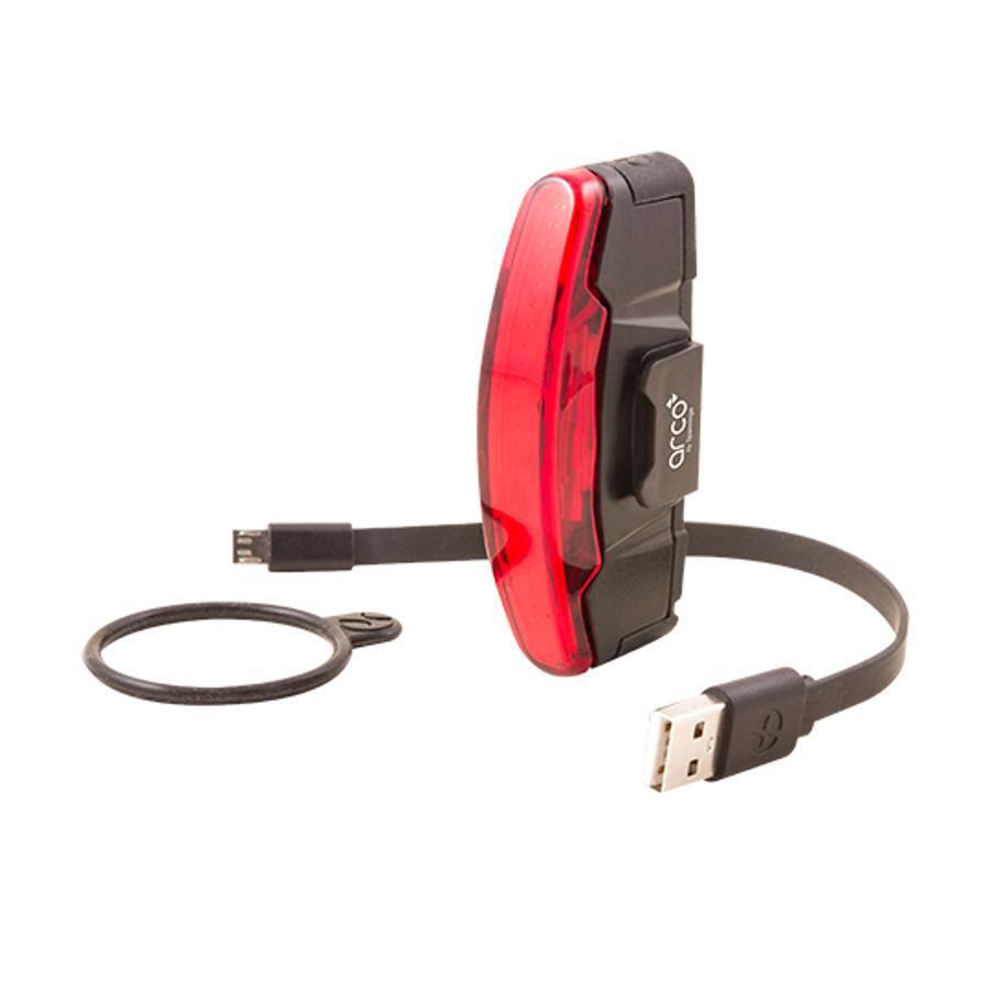3-trybowe oświetlenie led przednie + tylne ładowanie USB Spanninga Arco