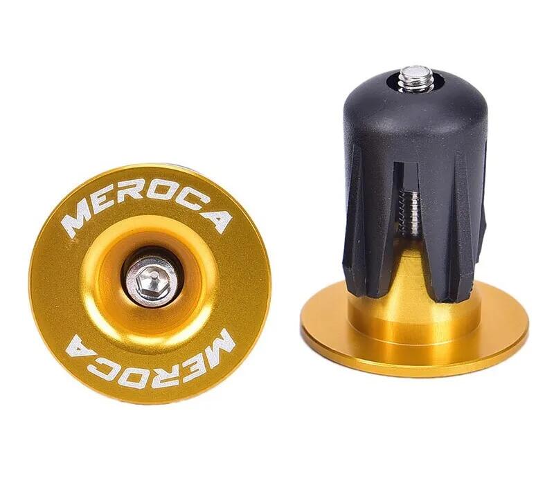 zaślepki kierownicy rowerowej 22–24 mm złote m4